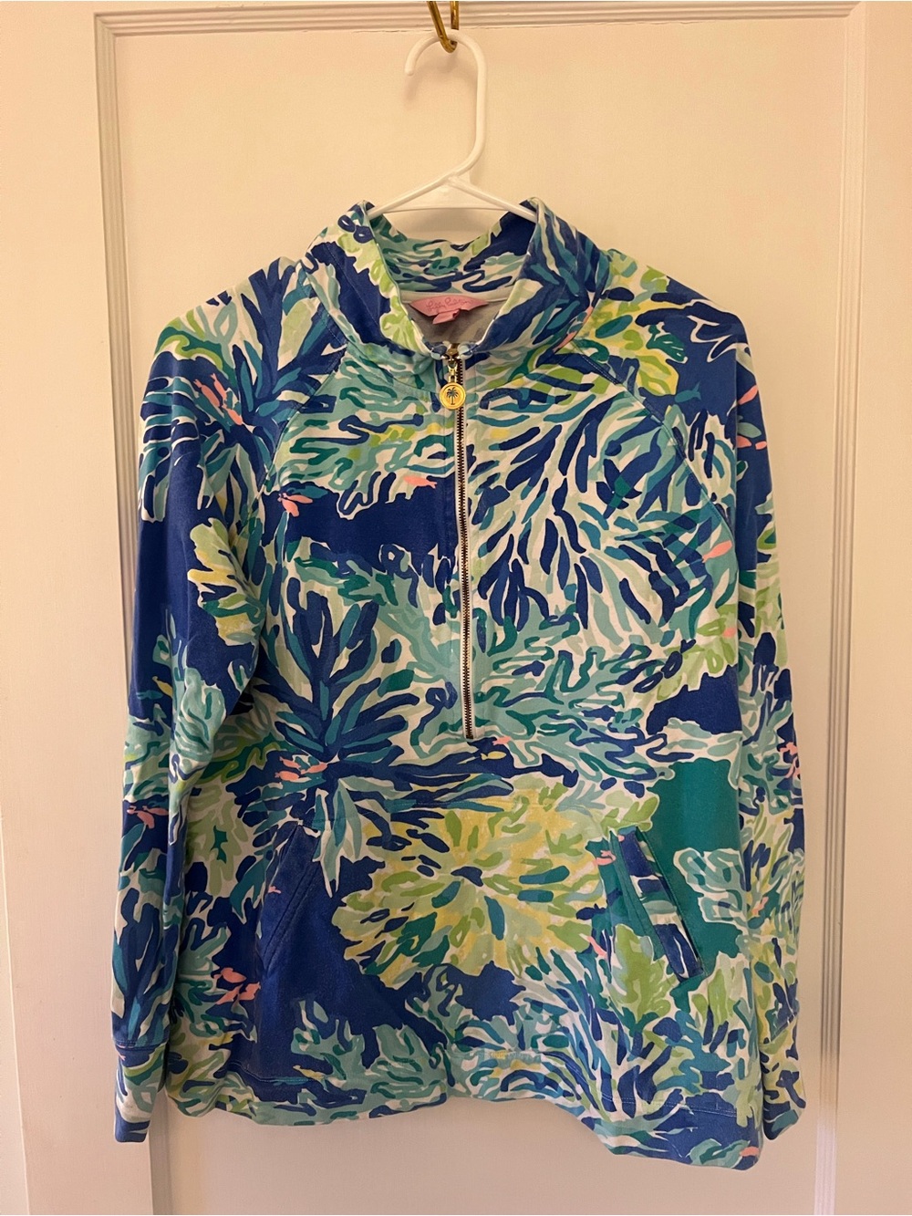 Lilly Pulitzer Skipper Popover - Wade and Sea - L - Picture 3 of 11